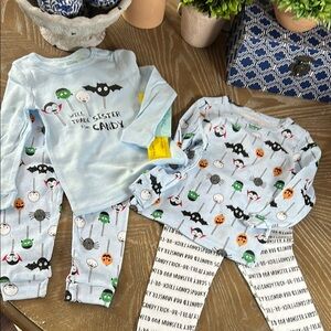 NWT! Baby Boy Cutie Pie Halloween Bakery Cake Pop Candy Pajama 4 piece set